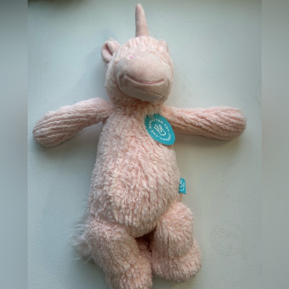 The Manhattan Toy Co. Adorables pink unicorn stuffed plush animal NWT - Picture 6 of 7
